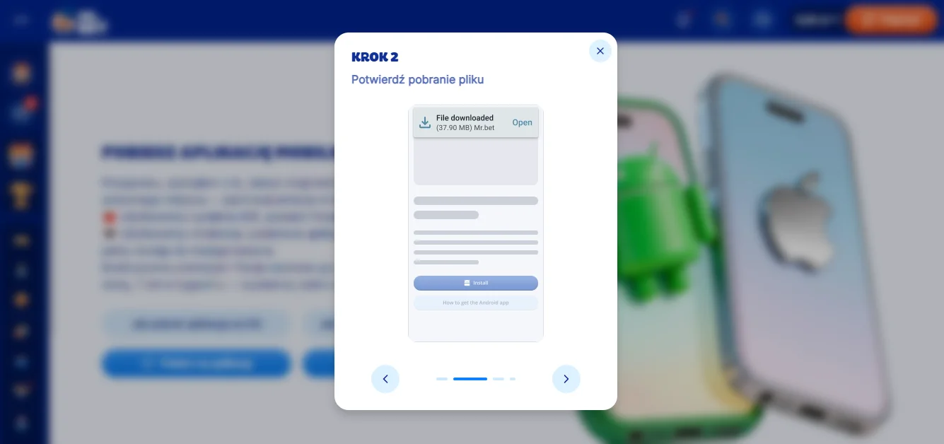 Aplikacja mobilna Mr Bet Casino na iOS i Android z pełną funkcjonalnością Aplikacja mobilna Mr Bet Casino na iOS i Android