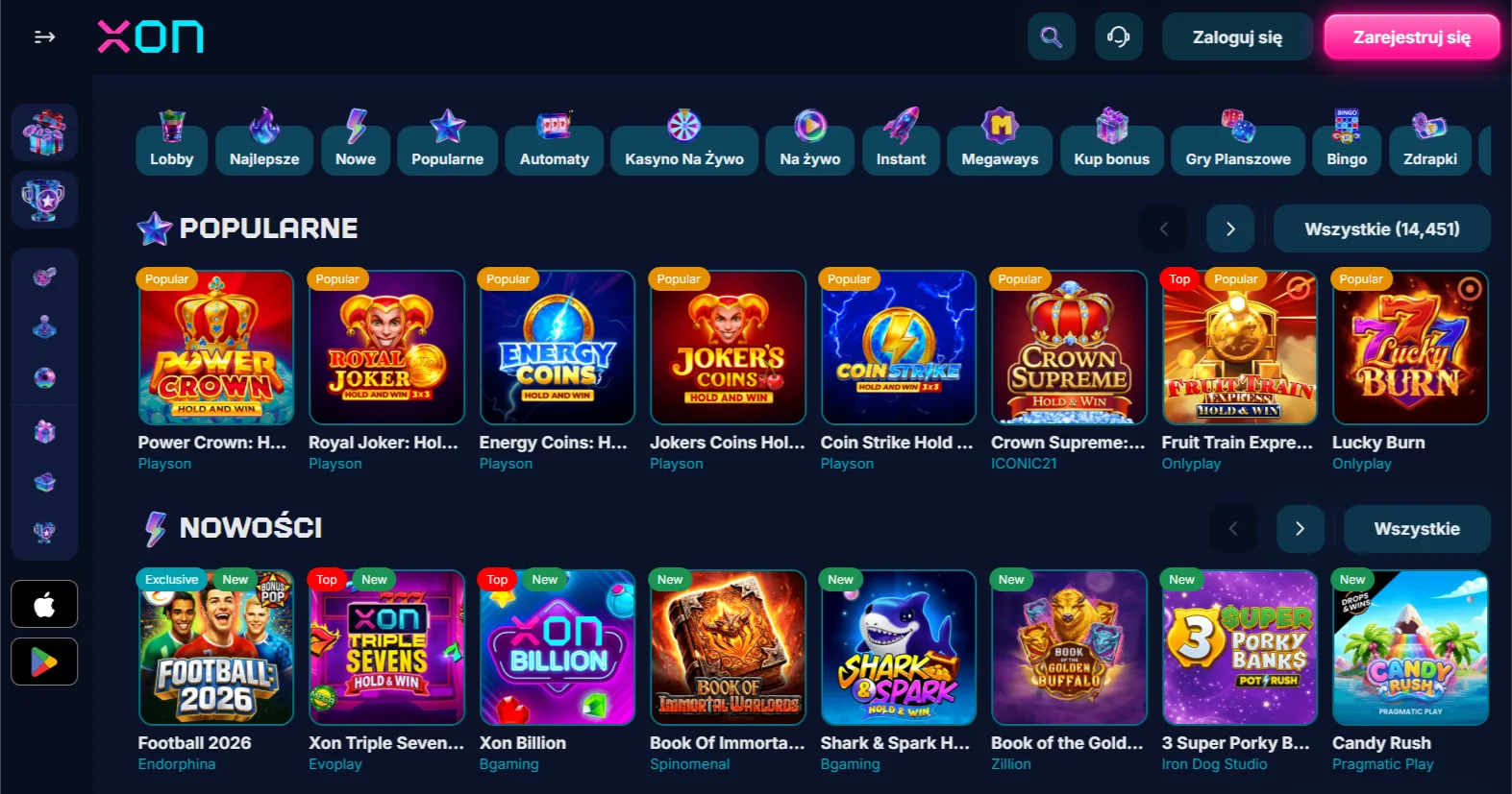 Najlepsze gry i automaty w casino XON Bet – XON Bet Casino